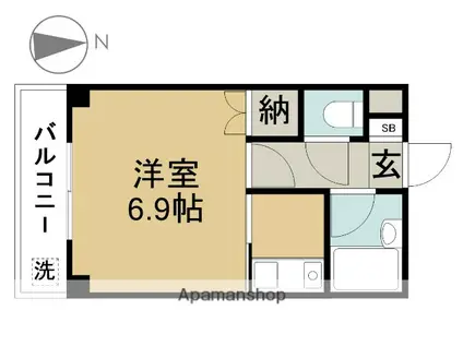 ピア21(1K/3階)の間取り写真