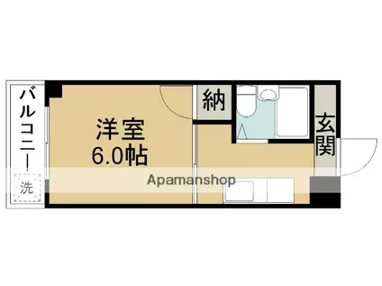 プリンスハイツ第2(1K/2階)の間取り写真