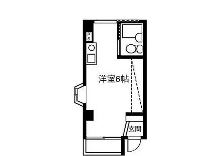 イースト COURT SHOMEIJI(ワンルーム/2階)の間取り写真