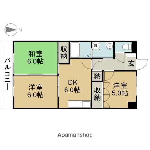 リアライズ甚目寺(3DK/6階)の間取り写真