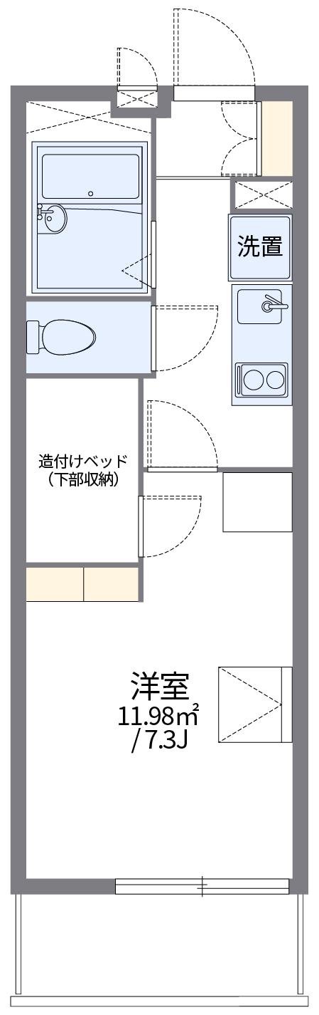 レオパレスSUMIYOSHI(1K/3階)の間取り写真