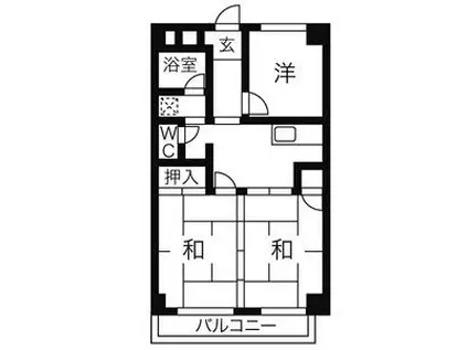 ドミール英(3DK/3階)の間取り写真