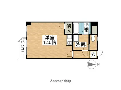エスタシオン犬山(ワンルーム/8階)の間取り写真