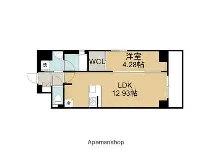KAYA KIKUI(1LDK/6階)の間取り写真