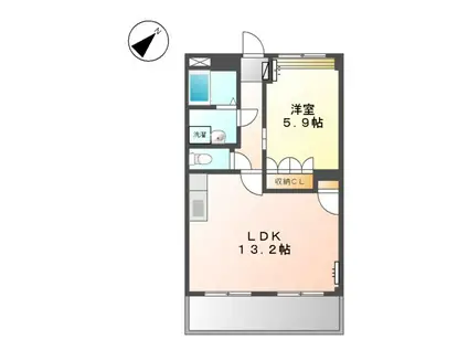 ハイムルミナス(1LDK/2階)の間取り写真