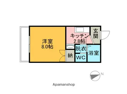 コーポ吉田(1K/2階)の間取り写真