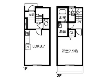 SEEDSON(1LDK)の間取り写真