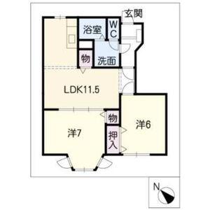 シャルマン弐番館(3LDK/1階)の間取り写真