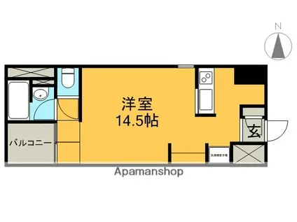 S-FORT六番町(ワンルーム/9階)の間取り写真