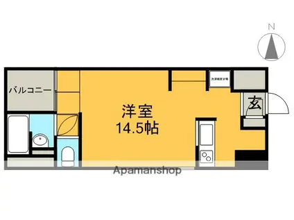 S-FORT六番町(ワンルーム/9階)の間取り写真