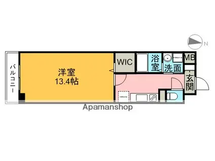 サンシャイン339(1K/3階)の間取り写真