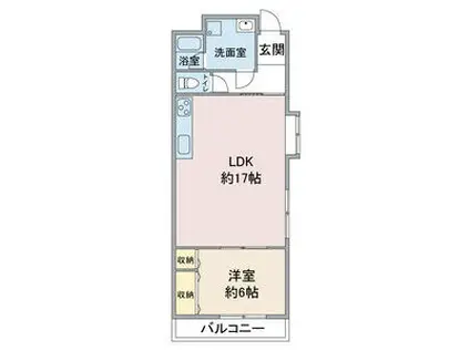 赤坪第2小菅ビル(2DK/1階)の間取り写真