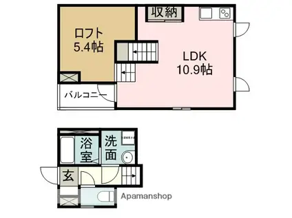 FELICITE(1LDK/1階)の間取り写真