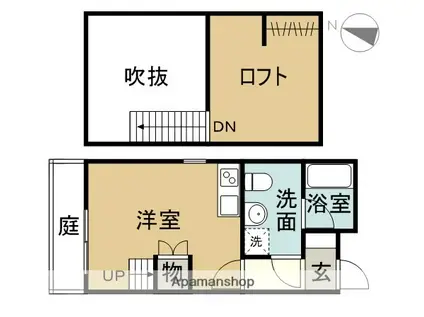 リーフ笠寺(1K/1階)の間取り写真