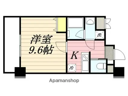 アマーレ東海通(1K/6階)の間取り写真