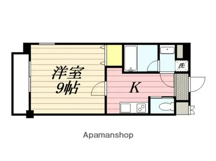 アマーレ東海通(1K/4階)の間取り写真