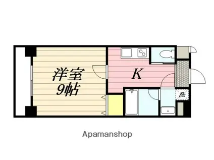 アマーレ東海通(1K/3階)の間取り写真