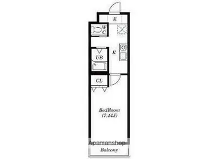 A-CITY港本宮(1K/3階)の間取り写真