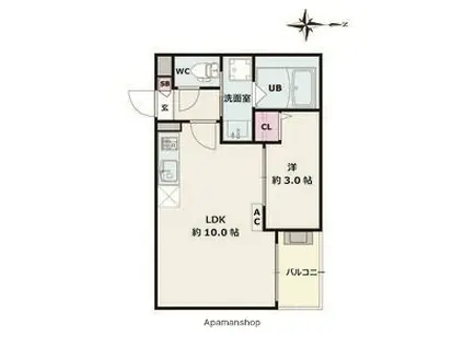 JACK ATSUTAKOSHINⅡ(1LDK/2階)の間取り写真