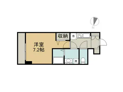 プレサンス丸の内レジデンスⅡ(1K/6階)の間取り写真