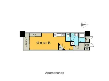 ロイジェント栄(ワンルーム/8階)の間取り写真