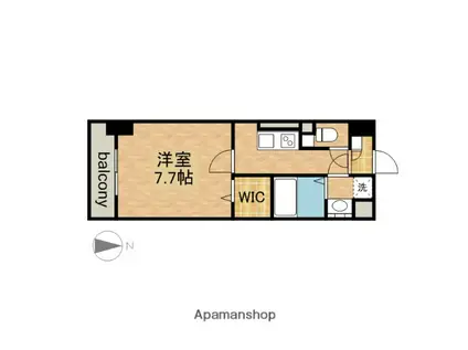 SOLEADO(1K/9階)の間取り写真