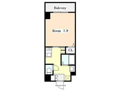 サン名駅南ビル(1K/10階)の間取り写真