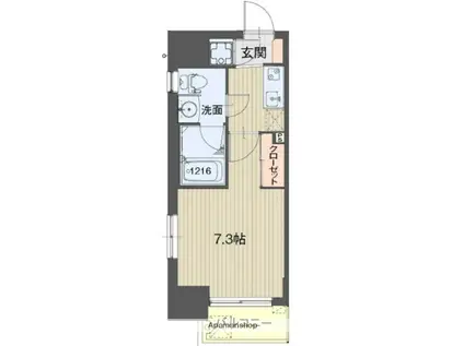 ライブコート泉(1K/11階)の間取り写真