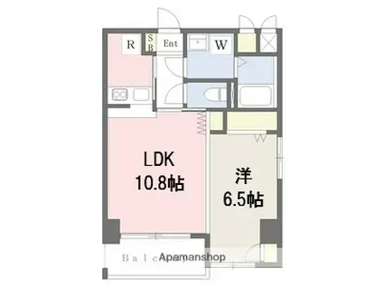 アーバン伏見(1LDK/2階)の間取り写真