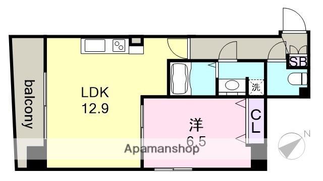 LA FACADE(1LDK/3階)の間取り写真
