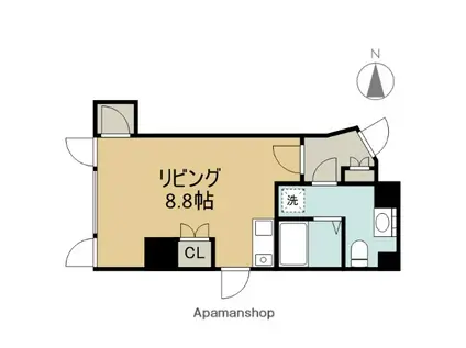 MSマンション(ワンルーム/10階)の間取り写真