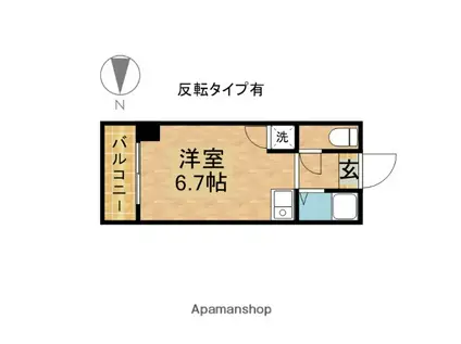 VITA六番町(ワンルーム/7階)の間取り写真