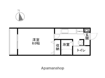 WILLDO日比野(1K/5階)の間取り写真