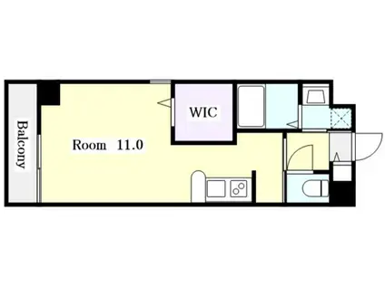 カルティエ アラタマ(ワンルーム/5階)の間取り写真