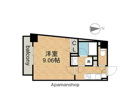 コスモナーレ千種(1K/6階)の間取り写真