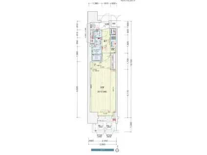 プレサンス丸の内リラティ(1K/2階)の間取り写真
