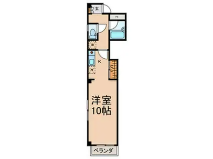 エスプリ千代田(1K/4階)の間取り写真