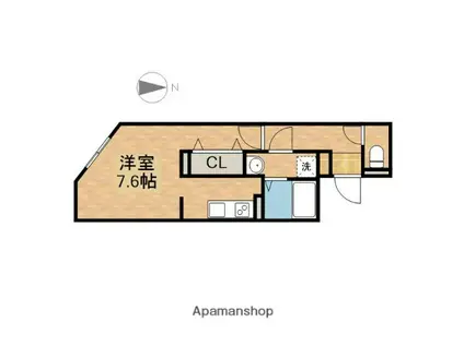 MTM東別院(1K/3階)の間取り写真