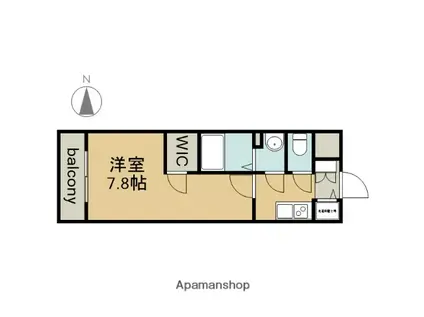 エスリード金山エクセア(1K/10階)の間取り写真