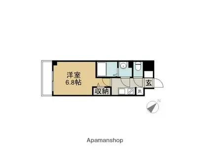 プレサンス新栄リベラ(1K/11階)の間取り写真