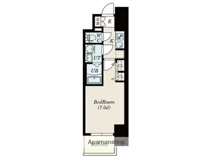 S-RESIDENCE金山三丁目(1K/5階)の間取り写真