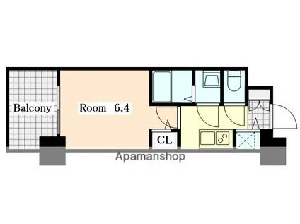 エスリード上前津LIVIA(1K/5階)の間取り写真