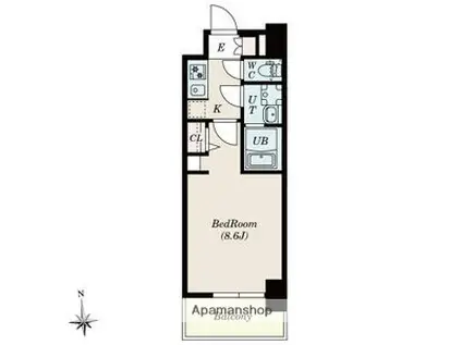 S-RESIDENCE尾頭橋BEAUTE(1K/7階)の間取り写真