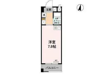 KOMODOKASA MIWA(ワンルーム/5階)の間取り写真