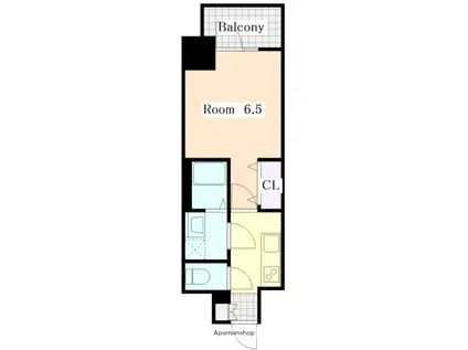 S-RESIDENCE金山EPURE(1K/4階)の間取り写真