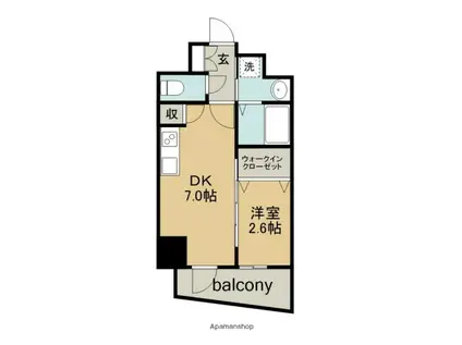 エステムコート名古屋上前津(1DK/9階)の間取り写真