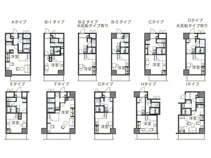 レオパレスFLAT新栄(1K/15階)の間取り写真