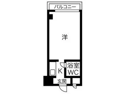 ネオハイツ錦(1K/5階)の間取り写真