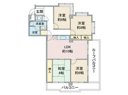 ニューアーバン一社(4LDK/6階)の間取り写真