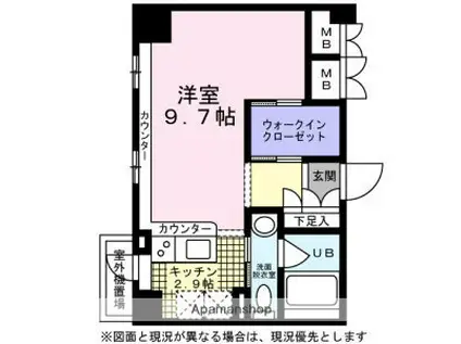 KDXレジデンス東桜Ⅰ(ワンルーム/10階)の間取り写真